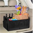 thumbnail image 5 of Car Trunk Organizer, Car Storage, Reinforced Handles, Collapsible Multi-Compartment Car Organizers, Foldable and Waterproof, 600D Oxford Polyester, Suitable for Any Car, SUV, Mini-Van, Black, 5 of 5