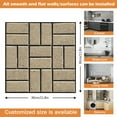 thumbnail image 2 of CCWADH Faux Brick Wall Paper, Peel and Stick Brick Stickers,10 Pcs of 11.8"X11.8" Small Size Thin PVC Fake Brick Wallpaper for Interior Wall Decor, 2 of 9