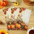 DAZLUTE 100 PCS Fall Paper Napkins 3 Ply Disposable Pumpkin Napkins ...