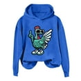 thumbnail image 1 of WEAIXIMIUNG Sweatshirts pour Femmes Sans Capuche avec Graphiques, Mode Hiver, Imprimé Poulet Vert, 1 of 3