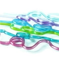 thumbnail image 4 of 6 Count Loopy Straws, Assorted Colors, Reusable Plastic Crazy Loop Straws for Birthday Party or Classroom Activities, 4 of 10