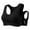 #02 Black 【Mix, Match & Rotate: Stock Up on Daily Colors】, variant on Womens Plus Wireless Bra, Full Coverage Sports Bra with Wide Straps, Back Cutout & Racerback Design, Fitness Jogging Wear | VerBelle,Beige L