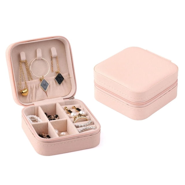 Multifunctional Portable Jewelry Box Family Travel Earrings Necklace Storage Box