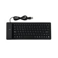 thumbnail image 1 of 84 Keys Spanish USB Wired Silicone Keyboard Foldable Soft Silicone Waterproof Dustproof Keyboard for Desktop, 1 of 8