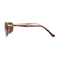 thumbnail image 3 of Airforce Mens Narrow Rimless Exposed Lens Officers Sunglasses Gold Brown, 3 of 4