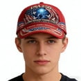 thumbnail image 4 of US 250th Anniversary Faith Art Print Hat Patriotic American Flag Cap Color A Size 20, 4 of 5