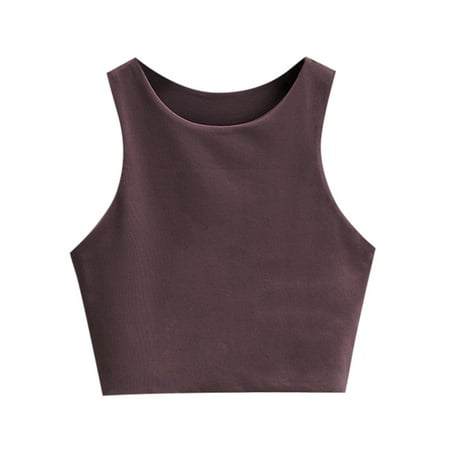 

Girl’s Sleeveless Crop Tops Double Layer Neck Cropped Tank Top Training Underwear Girls 2t Toddler Underwear Girls 3 4t Girls Bikini Underwear Seamless Toddler Underwear 5 6 Toddler Girls Training