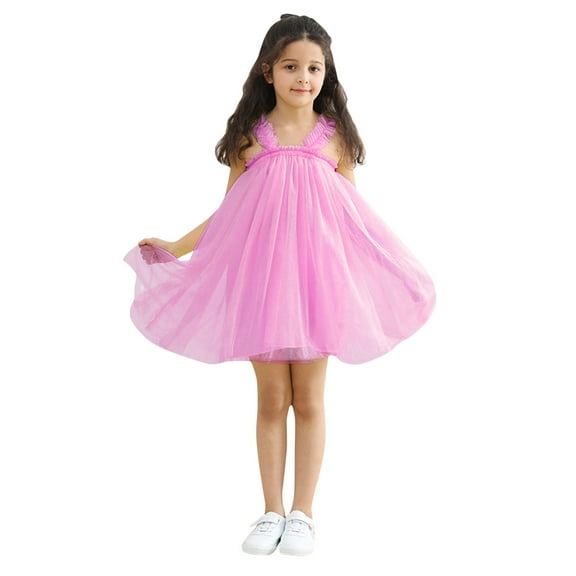 Coerni Baby Girls Toddler Tutu Dress Sleeveless Backless Layered Dresses Birthday Parties Princess Dress Girls Casual Clothes