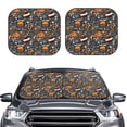 thumbnail image 2 of Sikiie Fastfood 1 Print Foldable Car Windshield Sun Visor, Car Window Sunshade Suitable for Sedan, SUV and Truck Car Accessories-Small, 2 of 6