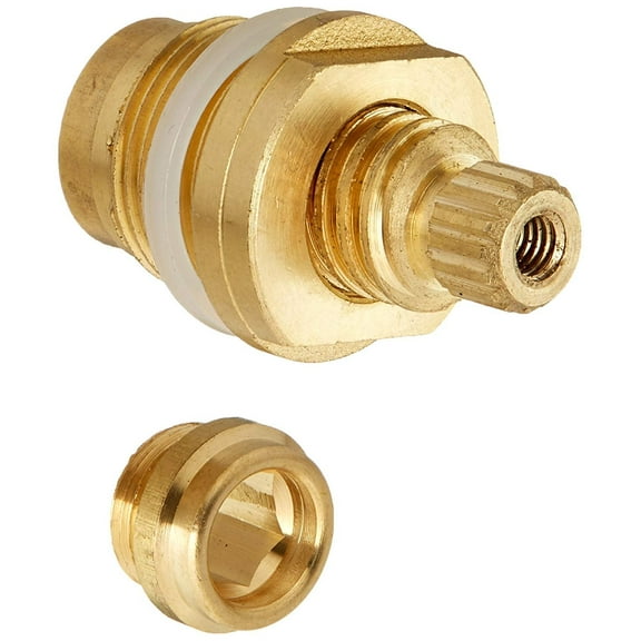 DANCO Reduced-Lead, Hot Water Application Stem for Central Brass Faucets, Brass, 1C-7H, 1-Pack 15083E