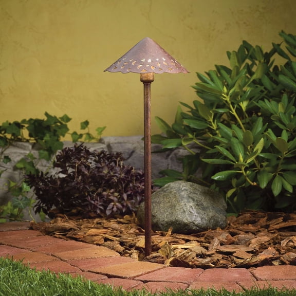 Kichler Bronze Finish Hammered Roof LED Landscape Path Light