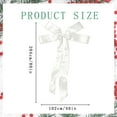 thumbnail image 3 of Christmas Large Velvet Holiday Bow, A Christmas Tree Topper Bow, Cloth Large Velvet Holiday Bow for Christmas Tree Topper, Wreath Wall Door And Festive Home Decor, 3 of 5