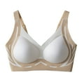 thumbnail image 4 of Everyday Bras for Women Womens Sports Bra Pack Sports Bra Support Womens Bra Seamless Bras for Women Bra Women Maternity Strapless Bra Wireless Full Coverage Bras for Women Tan Bra for White 3XL, 4 of 7