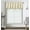 Beige, variant on Kate Aurora Rod Pocket Luxurious Chenille Trimmed Scalloped Window Valance - Assorted Colors