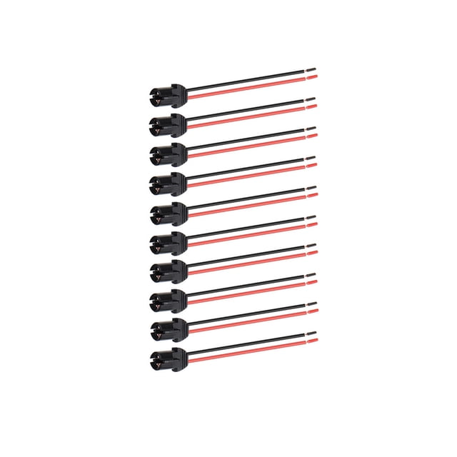 sweethay Conector de repuesto de freno para soporte de cable de coche, accesorios T10, suministros de instalación funcionales Bombillas para automóviles PZ-502 10 piezas