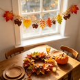 thumbnail image 5 of Happy Fall Banner Garland Fall Thanksgiving Mantle Decorations,Burlap Fall Maple Leaves Sign,Thanksgiving Banner,Fall Decorations for Mantle Fireplace,Garland Hanging Bunting, 5 of 5
