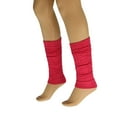 thumbnail image 5 of Aerobic Leg Warmers for Women 3 Pairs Cotton Knee High - (Almond-Ecru-Fuchsia), 5 of 6
