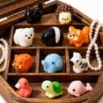 thumbnail image 4 of Mini Figurines d'Animaux en Résine Mignon Minuscule Chat Ours Éléphant Tortue Dauphin Statue Miniature pour Micro Jardin Féerique Paysage Accessoires de Maison de Poupée Artisanat d'Aquarium, 4 of 8