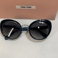 thumbnail image 2 of Miu Miu woman’s sunglasses smu 06TTMY-5D1 cat eye made in Italy, 2 of 6