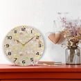 thumbnail image 6 of SKYSONIC Easter Rabbit Wall Clock 10 Inch Silent Non Ticking Round Clock Oil Painting Clock Easy to Read Clock for Living Room Bedroom Bathroom Home Decor, 6 of 7