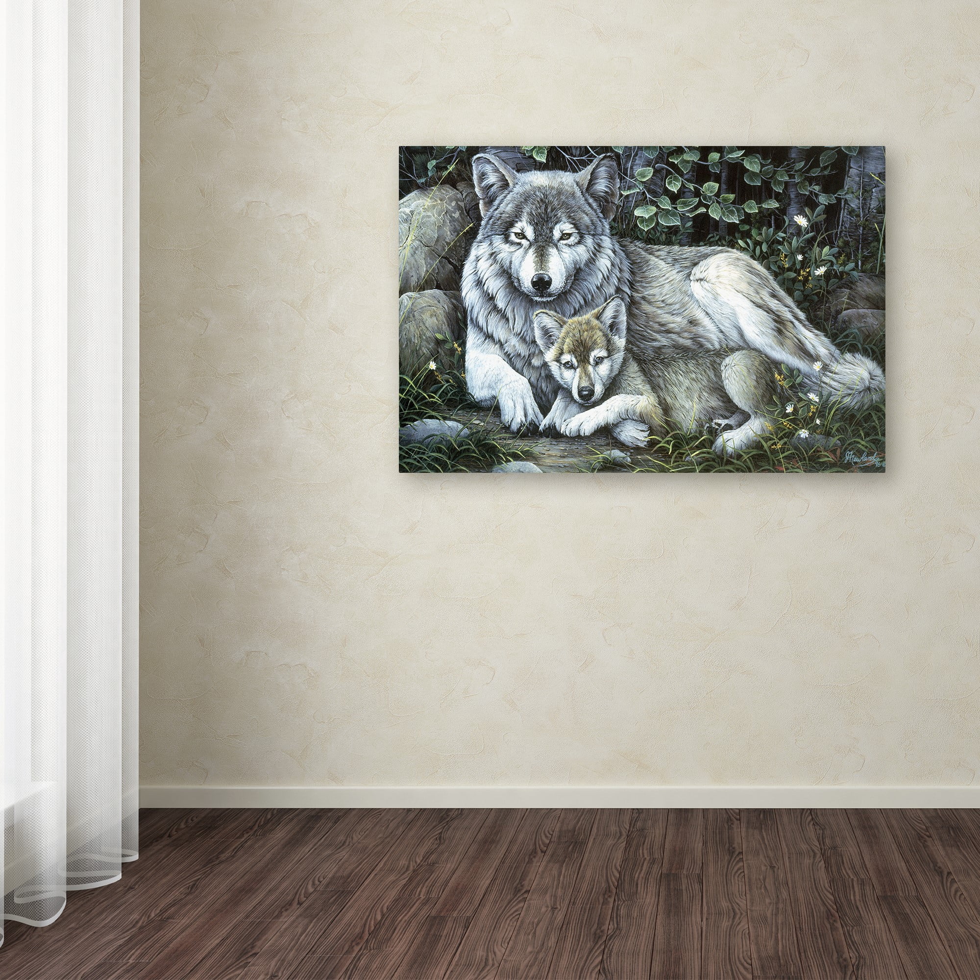 Trademark Fine Art 'Tender Moment' Canvas Art by Jenny Newland