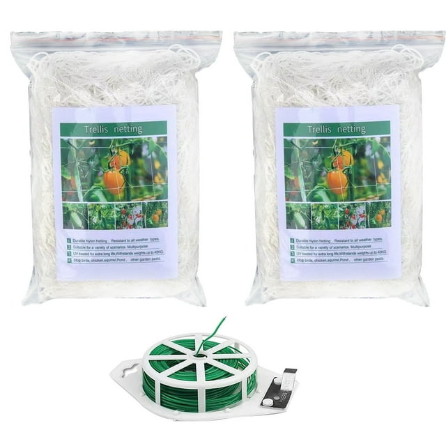 Daisyyozoid Filet de Filetage pour Treillis de Plantes Robuste en Gros, Filet de Soutien pour Grimper les Vignes, 5 X 30 Pieds