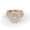 Rose Gold, variant on Double Halo Split Shank Bridal Ring Set, 1.80 Cttw Lab Grown Diamond Engagement Wedding Rings for Women 14K Rose Gold Over 925 Sterling Silver F-G-H, SI Quality Ring Size-4