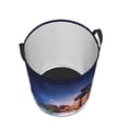 thumbnail image 5 of Uemuo Lantern On Snow With Christmas Pattern Circular Laundry Hamper Basket with handles,Collapsible laundry basket,Large capacity laundry hamper,Laundry Organizer-Small, 5 of 8