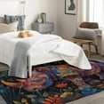thumbnail image 4 of 2 x 3 Rugs Rhino Area Rug, Wildlife Carpet for Living Room Bedroom Entryway Colorful Animal Patterned Indoor Home Decor, Non Slip Soft & Low Pile Small Washable Rug ZJ&676, 4 of 7