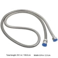 thumbnail image 4 of 1 Pce Tuyau en Acier Inoxydable pour Chauffe-Eau Tuyau d'Entrée 4 Points (Argent), 4 of 7