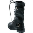 thumbnail image 3 of Forever Mango 27K Little Kids Combat Lace Up Boots, 3 of 7