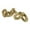 Gold Solid Chain S/2 15", 10"W, variant on 15", 10"W Gold Porcelain Ceramic Chain Sculpture, by CosmoLiving by Cosmopolitan (2 Count)