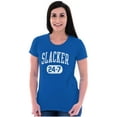 thumbnail image 4 of Vintage Retro Slacker 90s Throwback Womens Slim Fit Graphic Tee Brisco Brands X, 4 of 5