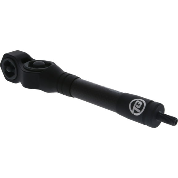 TRUGLO Cadence Vibration-Dampening 8" Hunting Archery Bow Stabilizer, Black