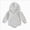 D104-Grey, variant on 6-12 Months Newborn Baby Boys And Girls Comfortable And Breathable Bodysuits Simple And Warm Hooded Bodysuits Grey