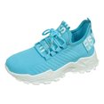 thumbnail image 7 of Knit Mesh Sneakers for Women Casual Thick Sole Cushioning Running Shoes Breathable Lace up Tennis Shoes Slip on Loafers Blue Size 9, 7 of 7