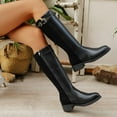 thumbnail image 2 of ATENAR Womens Boots,Knee High Boots Women,Black Women Boots,Waterproof,Stability,PU,37(US:6), 2 of 9
