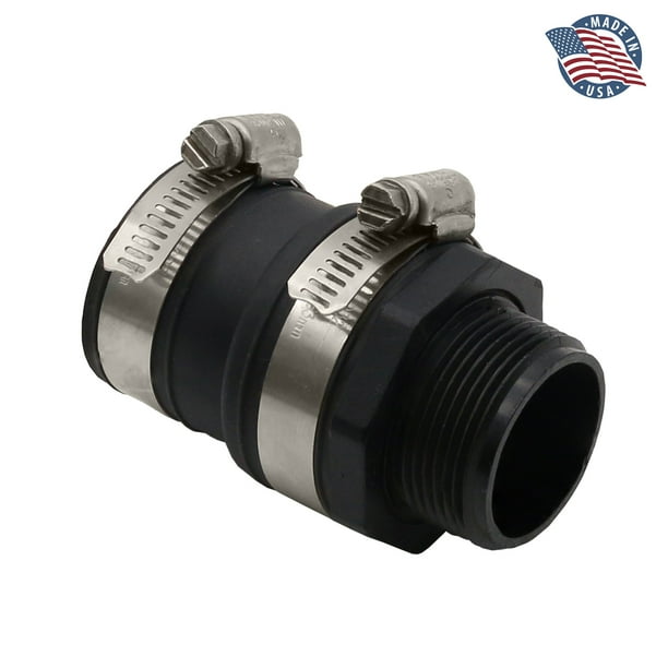 Fernco CV125T 11/4" Threaded Sump Pump PVC Threaded Check Valve with