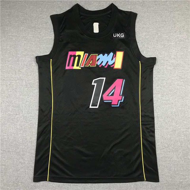Heat Embroidered Basketball Jersey Vest 3#Wade 22#Butler 13# 14# Copy Player Name Jersey