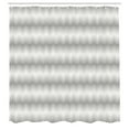 thumbnail image 3 of Ambesonne Grey Chevron Shower Curtain, Symmetric Geometric, 69"Wx84"L, Pale Grey White, 3 of 5
