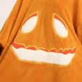 thumbnail image 5 of Unisex Adult Pumpkin Onesie Pajamas, Pumpkin Onesie Pajamas Plush Jack-O-Lantern One-Piece Hooded Jumpsuit, Halloween Big Mouth Monster Sleepwear, 5 of 22