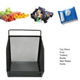 thumbnail image 4 of Canasta De Alambre Colgante De Metal, Organizador De Almacenamiento De Pared Pequeña Con Canasta Abierta De Adhesivo Fuerte Cesta De Colgantes Múltiples Para El Dormitorio De La, 4 of 7