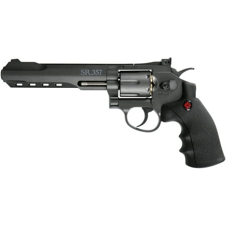 Crosman CRVL357B CO2 Powered 6 Shot Revolver Air (The Best 357 Magnum Revolver)