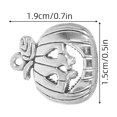 thumbnail image 2 of MEIBUTYUP Silver Alloy Pumpkin Pendant Charms for DIY Jewelry Making 10Pcs, 2 of 8