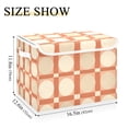 thumbnail image 5 of Yayeee Collapsible Storage Bin with Lid Fabric Closet Decorative Basket with Handles, Beige Geometric, 5 of 7
