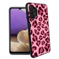 thumbnail image 1 of ANJ+ Slim Dual Layer Hybrid Case + Tempered Glass Cover for Samsung Galaxy S32 5G - Pink Leopard, 1 of 2