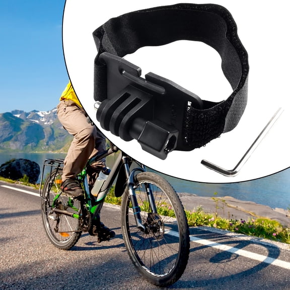 Cycle Head Light Stand Holder Helmet Mount Bicycle Torch Lamp Bracket for-Gopro