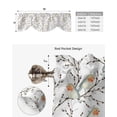 thumbnail image 5 of Willow Branch And Robin Window Curtain Living Room Kitchen Cabinet Tie-up Valance Curtain Rod Pocket Valance, 5 of 6