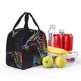 thumbnail image 5 of KLL Dragon with Colorful Tail Print Insulated Lunch Bag Women, Reusable Cute Tote Lunch Box for Adult & Men, Leakproof Cooler Lunch Bags for Work Office Travel Picnic, 5 of 6