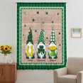 thumbnail image 3 of St Patricks Day Sheer Curtains 96 Inches Long, Farmhouse Gnomes Shamrock Plaid Wood Grain Light Filering Curtains, Privacy Drapes Simi Floor to Veiling Curtain for Living Room Window Treatment, 3 of 9